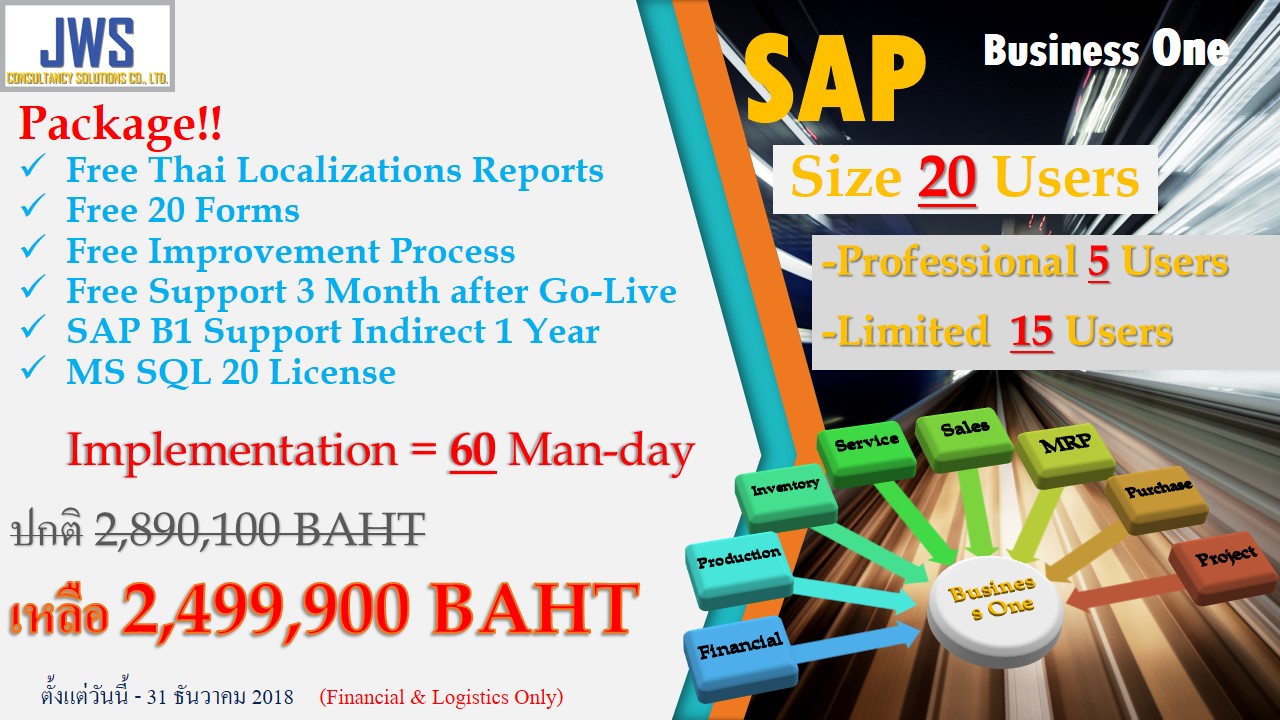 4.Promotion SAP B1,20 Users